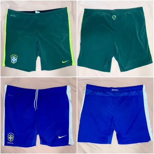 2 shorts / calção da seleção Brasil original nike - preço pelos 2