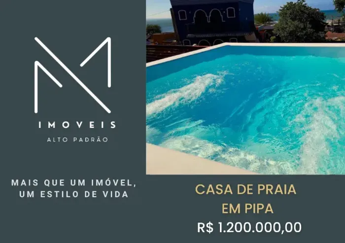CASA COM VISTA PARA O MAR NA PRAIA DA PIPA