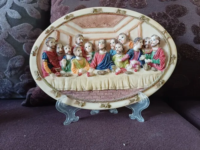 Santa ceia com suporte