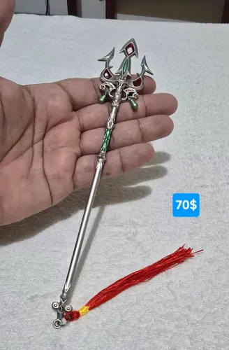 Miniatura do Tridente cerimonial de The Legend of Zelda em metal