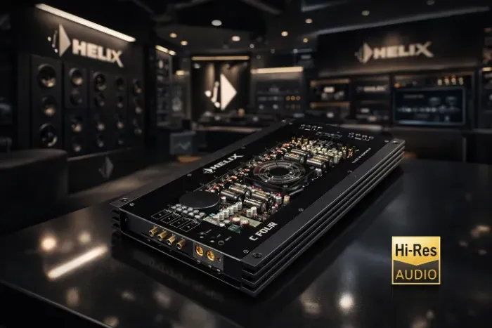 Amplificador HELIX Hi-end C Four Classe Ab 4x220watts Rms HI-RES Hi-Fi SQ