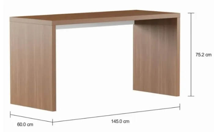 MESA para escritório 1,45 M X 60 CM