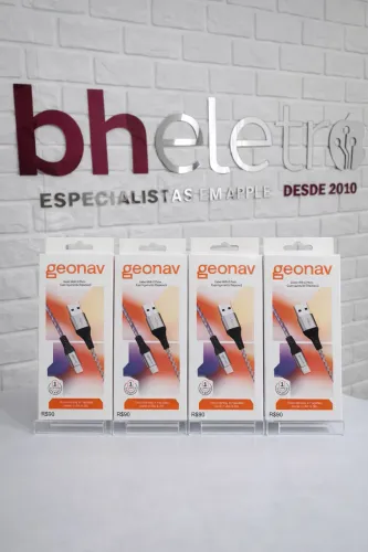 Cabo Geonav USB A para USB C Reforcado Novo Lacrado