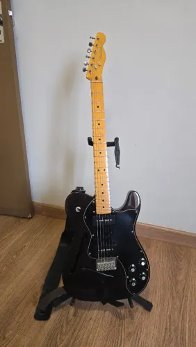 Fender Telecaster Thinline Deluxe P90 - Black Trans - 2013