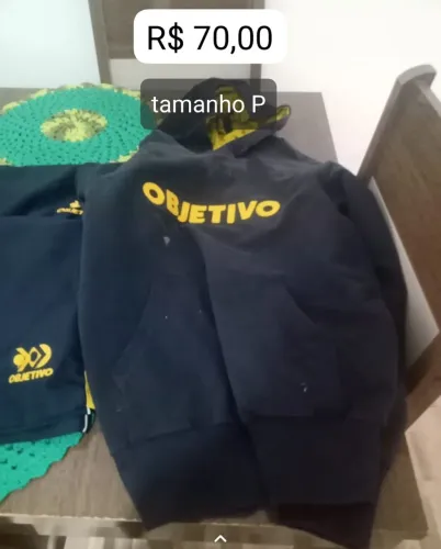 Blusa de moletom do colégio Objetivo
