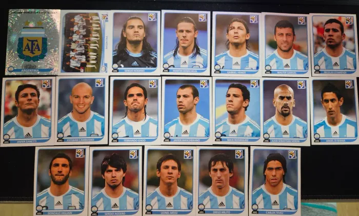 Kit comoleto figurinhas seleção Argentina copa 2010