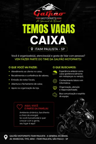 Caixa - Galpão Moto Parts Itaim Paulista