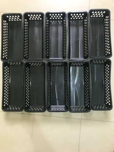 Kit 10 cesto organizador preto