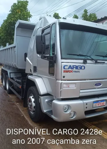 Ford Cargo 2428e caçamba zera sem uso 10 metros cúbicos 