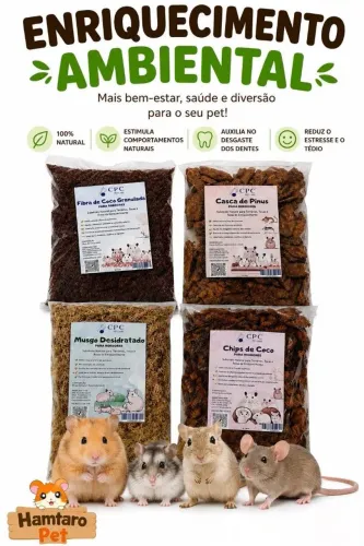 Kit enriquecimento ambiental para roedores