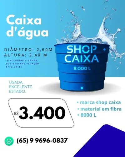 Caixa d'água 8000L