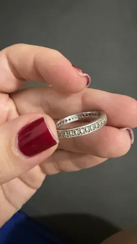 Anel Vivara Prata com Zircônias (Aro 19)