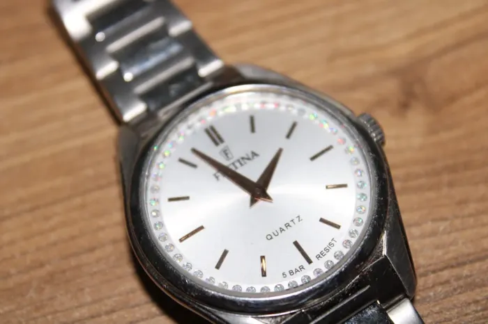 Relógio Festina Original Prata Quartzo 5 BAR