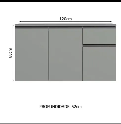 Gabinete para pia de cozinha 
