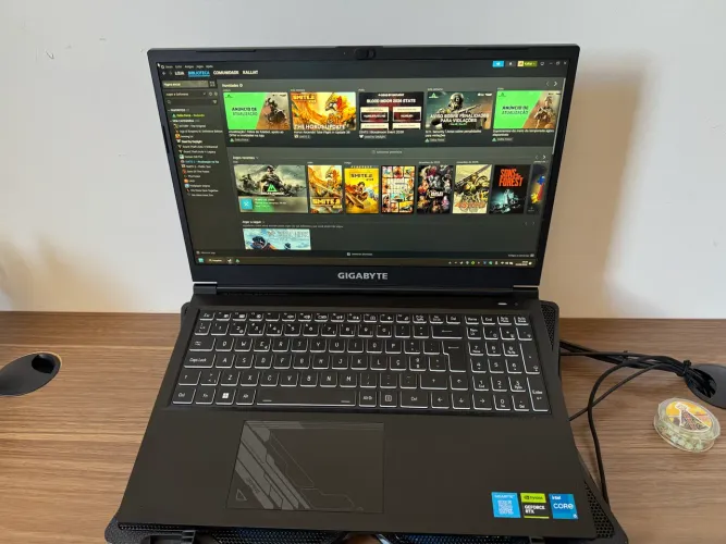 Notebook Gamer Gigabyte G5 com RTX4060 e tela 144HZ