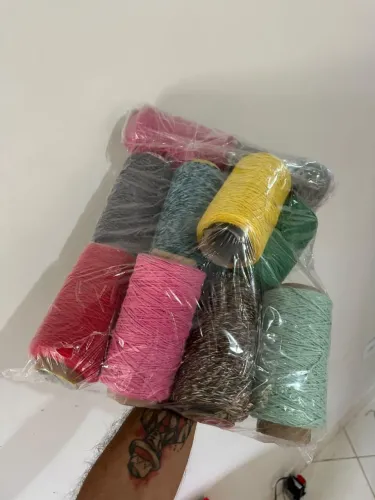 KIT de Fios Charme/Anne/Clea Dlupo em cones Sortidos Diversas cores e Tamanhos