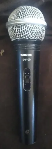 microfone dinamico com fio