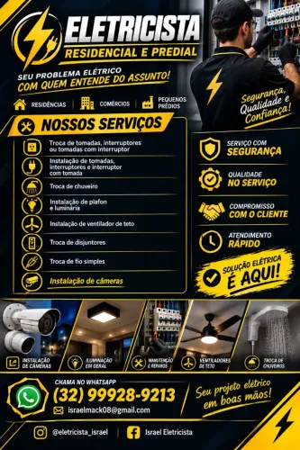 ? PRECISA DE UM ELETRICISTA? CONTE COMIGO! ?