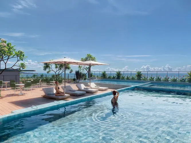 Studios No Jardim Oceania C/26,91m² 7º Andar, Sul/Norte - Quarto,Sala, Cozinha, 01 Vaga Ro