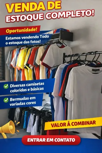 ESTOQUE DE ROUPAS MASCULINAS