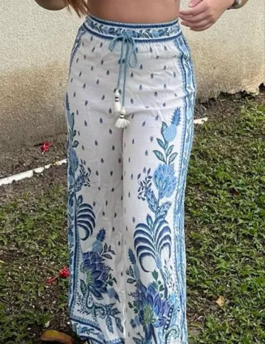 calça farm estampada