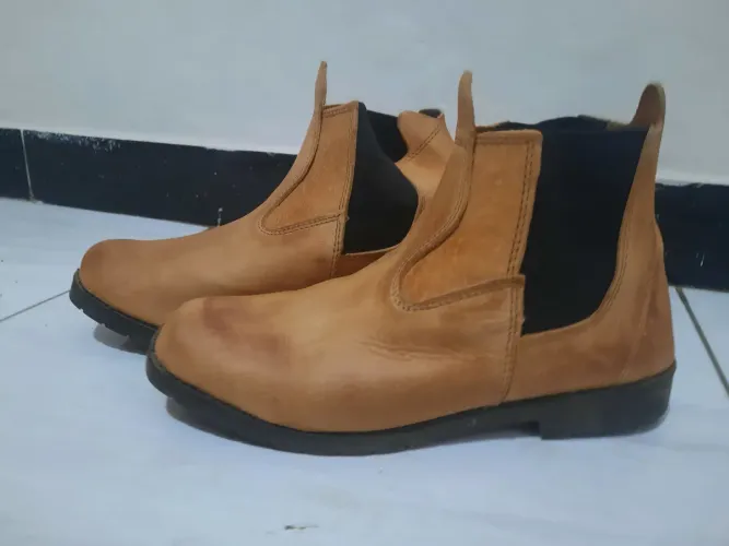 Botina de Couro Masculina