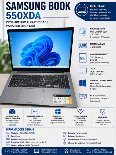Samsung Book Ideal para Estudo