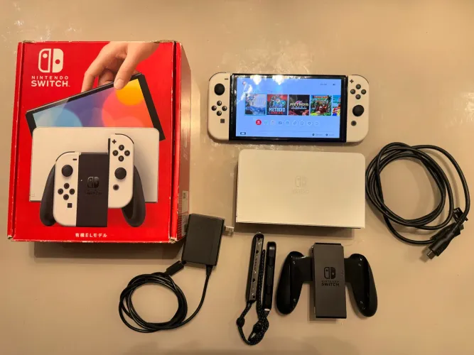 Nintendo Switch Oled Desbloqueado 256gb Completo