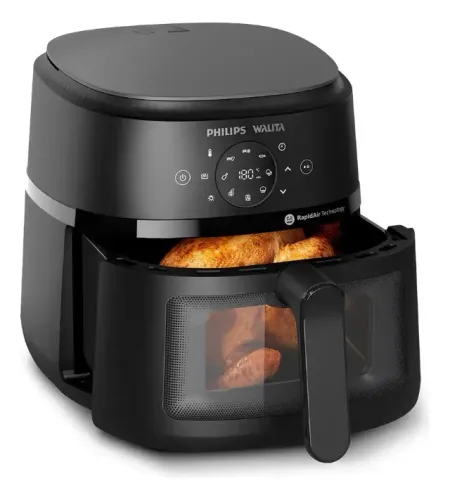 Fritadeira Airfryer NA230 Digital Série 2000 XL 1700W Preta Philips Walita - 220V (Nova)