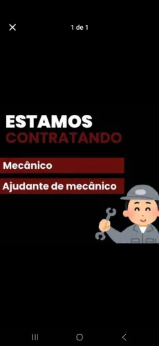 Contrata-se Mecanico automotivo , ajudante de mecanico.