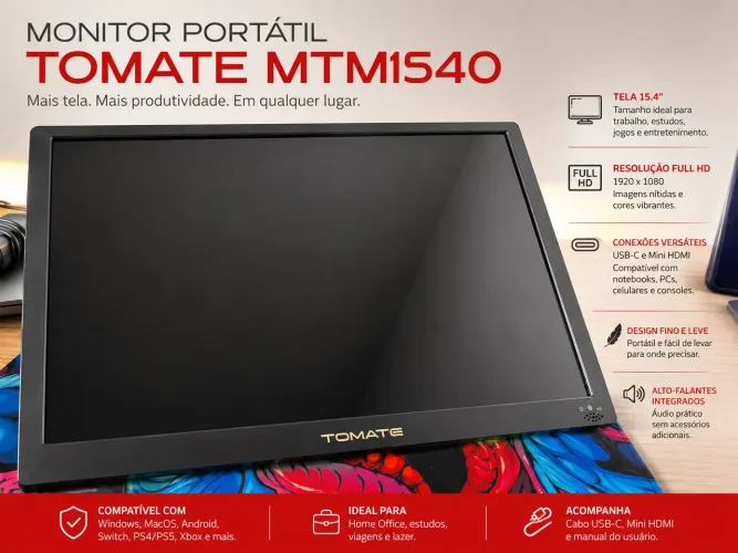 Monitor Tomate - 15pol - MTM-1540