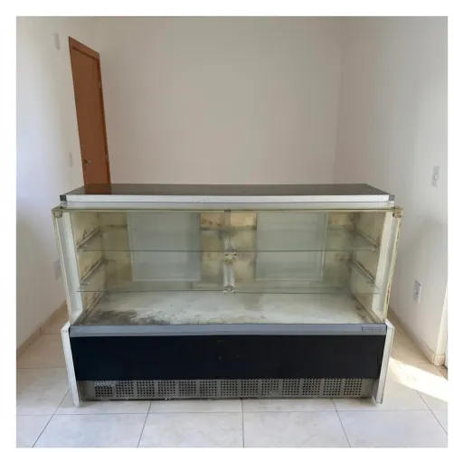 Expositor de Pães para Padaria - Vitrine Comercial em Vidro Grande