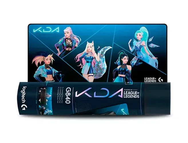 Mouse Pad Gamer - LOGITECH G840 XL LEAGUE OF LEGENDS K/DA Original, NOVO !