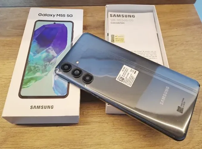 Novo Samsung Galaxy M55 5G Dual SIM 256 GB Azul Escuro 8 GB RAM