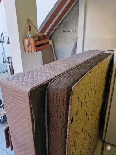Cama box casal com colchão 