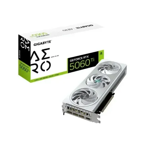 Placa de Vídeo RTX 5060 Ti AERO OC 8G Gigabyte NVIDIA GeForce, 8GB GDDR7, 128bits, DLSS, R