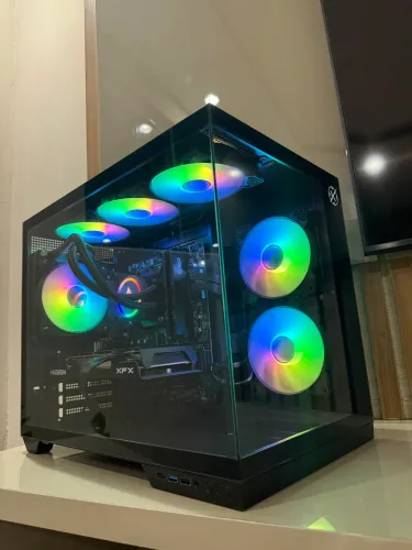 PC Gamer Ryzen 5 5500 + Rx7600 + B550 WiFi com garantia - Em até 18x