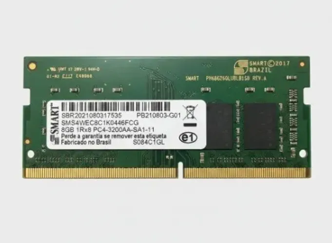 MEMÓRIA 8 GB - DDR4 - 3200 MHZ - VÁRIAS MARCAS - NOTEBOOK - OFERTA RELÂMPAGO