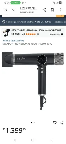 Secador prossifional lizz novo