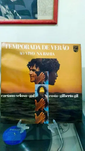 Vinil  Caetano, Gil e Gal ( Temporada de verão)