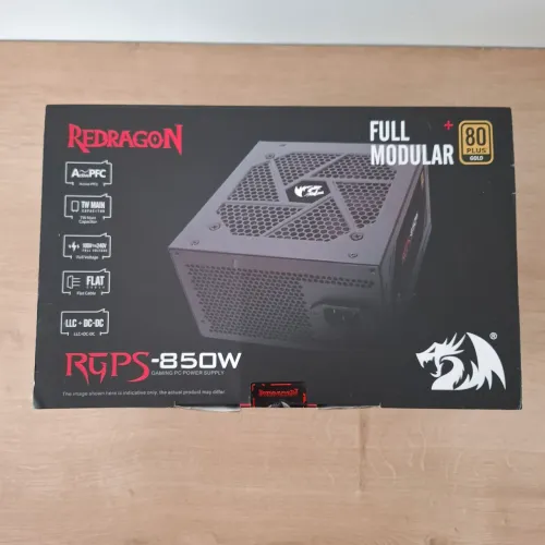 Fonte Gamer Redragon RGPS 850W 80 Plus Gold Full Modular - NOVA / LACRADA