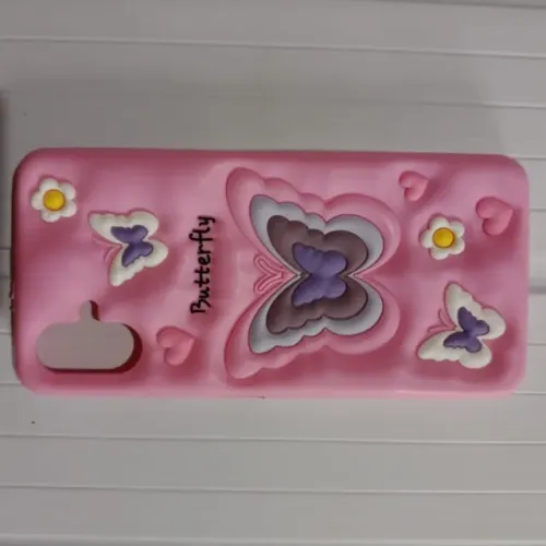 Capinha de celular capa rosa capa de borboleta celular Android
