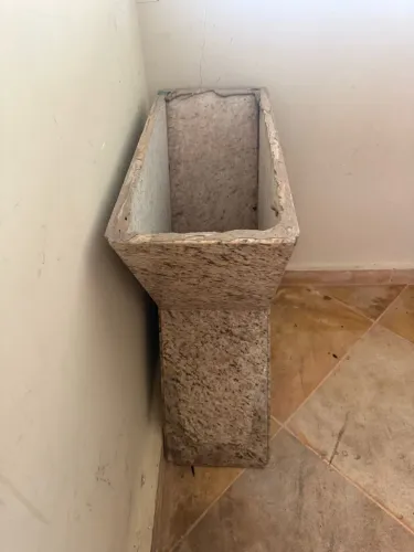 Pé de mármore para mesa ou aparador