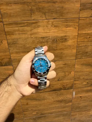 Venezianico nereide tungstênio 39mm azul 