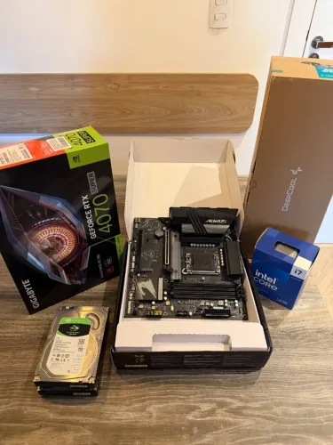 Kit upgrade Intel I7 + Placa Mãe B760 + RTX 4070s + Fonte 650w + 4tb HD
