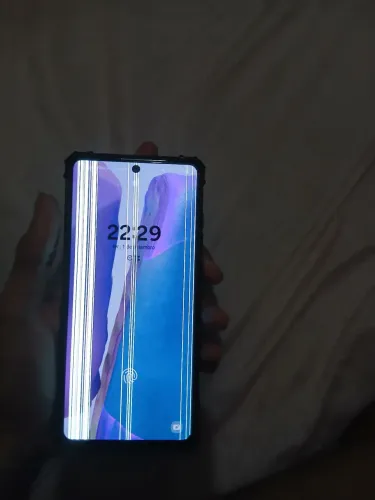 Celular Samsung note 20 5g tela com linhas