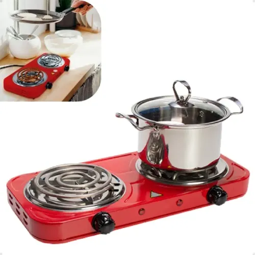Fogão Fogareiro Elétrico Portátil 2 Bocas Potente (Sem Gás) - R$ 149,99