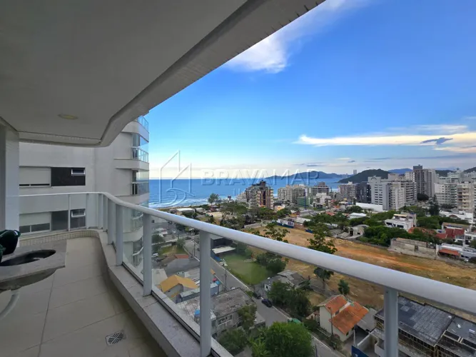 Locação Anual - Excelente apartamento na Praia Brava com vista para o mar! 01 Suíte + 02 D