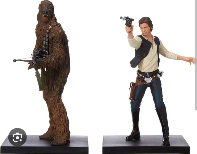 Chewbacca e Han Solo Kotobukiya 1/10 star wars figure estatueta