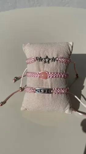 Kit pulseira macrame